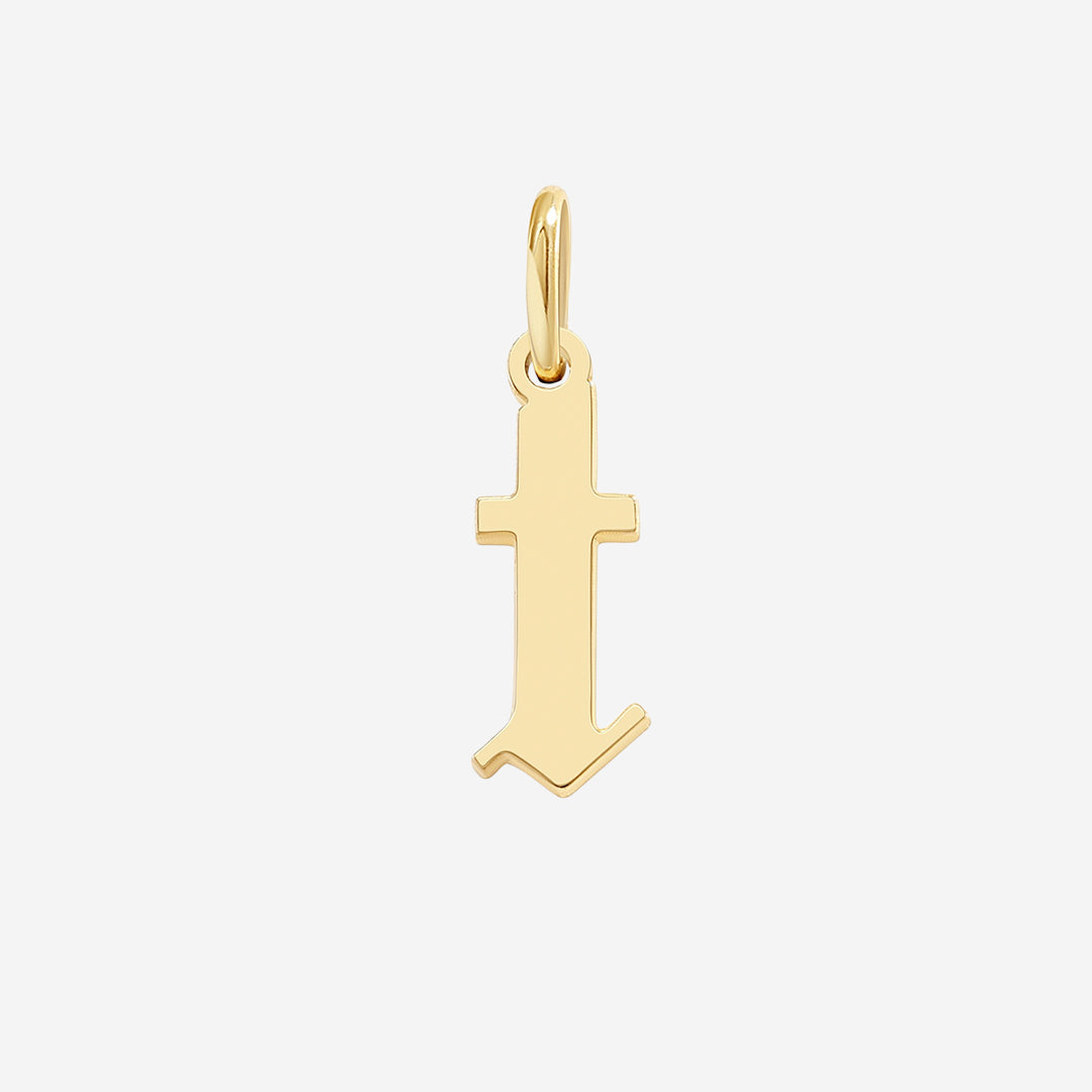 Old English Letter Charm