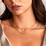 Pave Cross Necklace