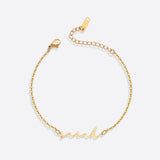 Dainty Script Name Bracelet