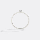 Dainty Baguette Birthstone Stacking Ring