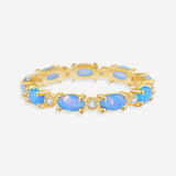 Eternity Fire Opal Ring
