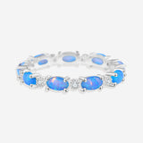 Eternity Fire Opal Ring