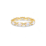 Eternity Fire Opal Ring