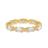 Eternity Fire Opal Ring