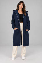 TIOMARA™ - Casual Zip Up Oversized Long Jacket