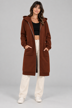 TIOMARA™ - Casual Zip Up Oversized Long Jacket
