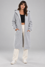 TIOMARA™ - Casual Zip Up Oversized Long Jacket