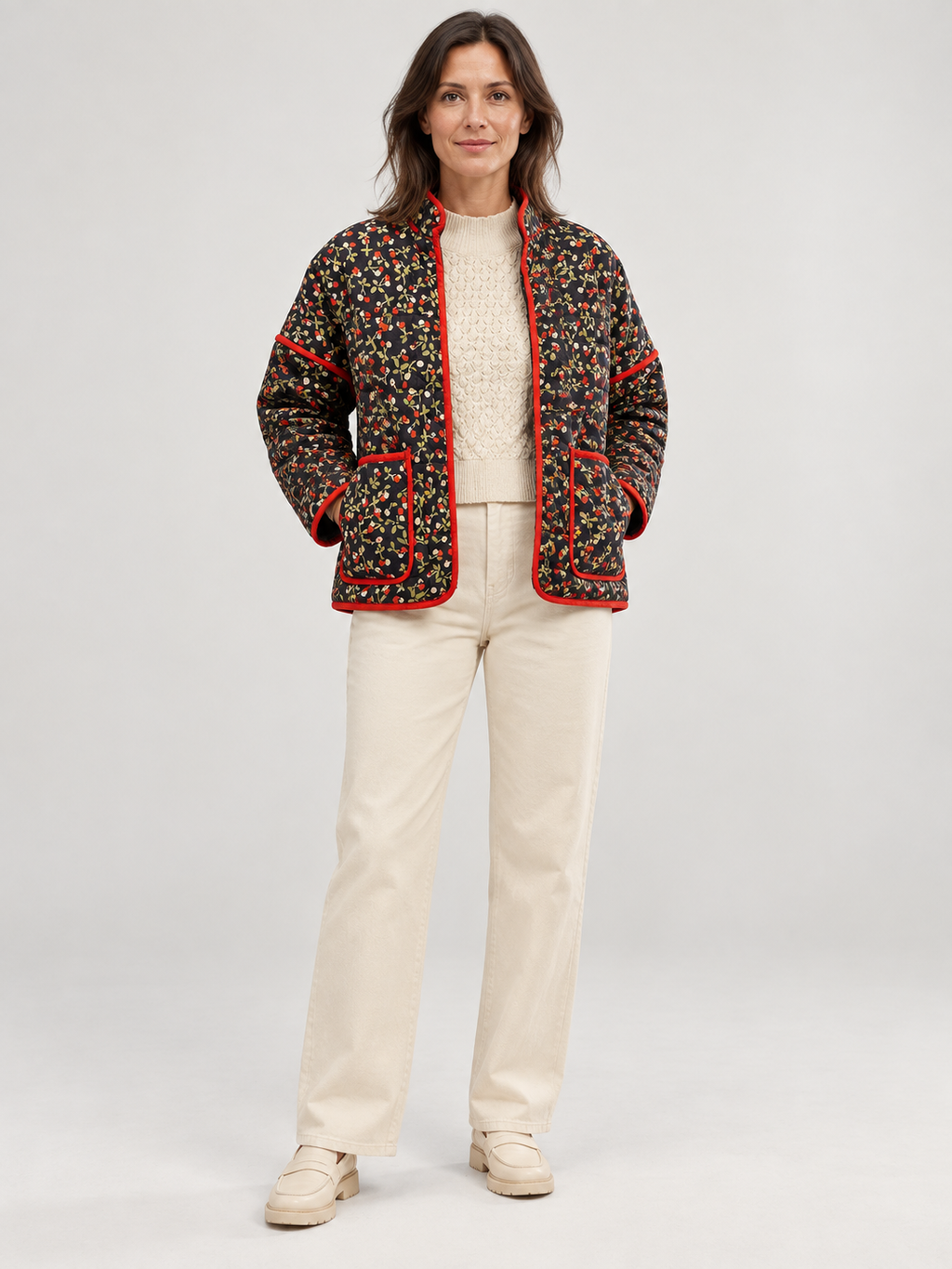 SALENTINE™ - Chic Print Style Long Sleeve Jacket