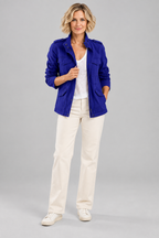 RHODA™ - Vintage Zip Up Button Military Jacket