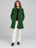 GABRIELA™ - Casual Wool Blend Pea Coat with Single-Breasted Design