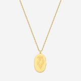 Gold Birth Flower Pendant Necklace