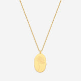 Gold Birth Flower Pendant Necklace