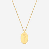 Gold Birth Flower Pendant Necklace