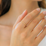 Micro Pavé Eternity Stacking Ring
