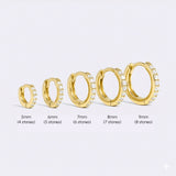 Pave Huggie Hoop Earrings