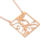 Custom Map Pendant Necklace