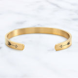 Mama Bear & Her Baby Bears Engraved Cuff Bracelet