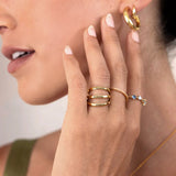 Tiny Stackable Name Ring