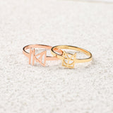 Monogram Name Ring