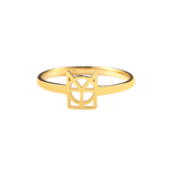 Monogram Name Ring