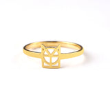 Monogram Name Ring