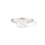 Monogram Name Ring