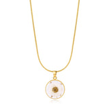 Pressed Birth Flower Necklace