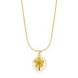 Pressed Birth Flower Necklace