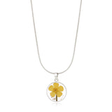 Pressed Birth Flower Necklace