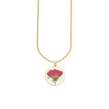Pressed Birth Flower Necklace