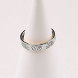 Personalized Stamped Flower Ring