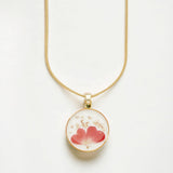 Pressed Birth Flower Necklace