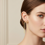 Herringbone Bow Earrings