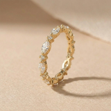 Marquis Gemstone Stacking Ring