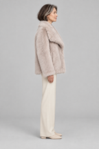 WEENA™ - Classy Long Sleeve Collared Fuzzy Coat