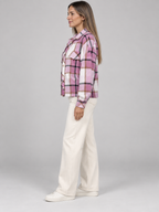 ZABEL™ - Casual Plaid Button Front Long Sleeve Jacket