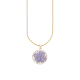 Pressed Birth Flower Necklace