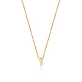Tiny Script Initial Necklace