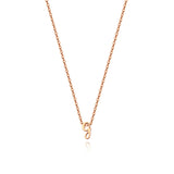 Tiny Script Initial Necklace