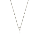 Tiny Script Initial Necklace