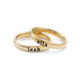 Tiny Stackable Name Ring