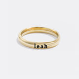Tiny Stackable Name Ring