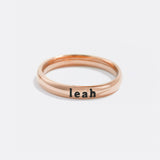 Tiny Stackable Name Ring