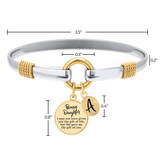 Bonus Daughter - Two-Tone Custom Charm Bracelet