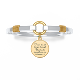 All Things Through Christ - Two-Tone Custom Charm Bracelet