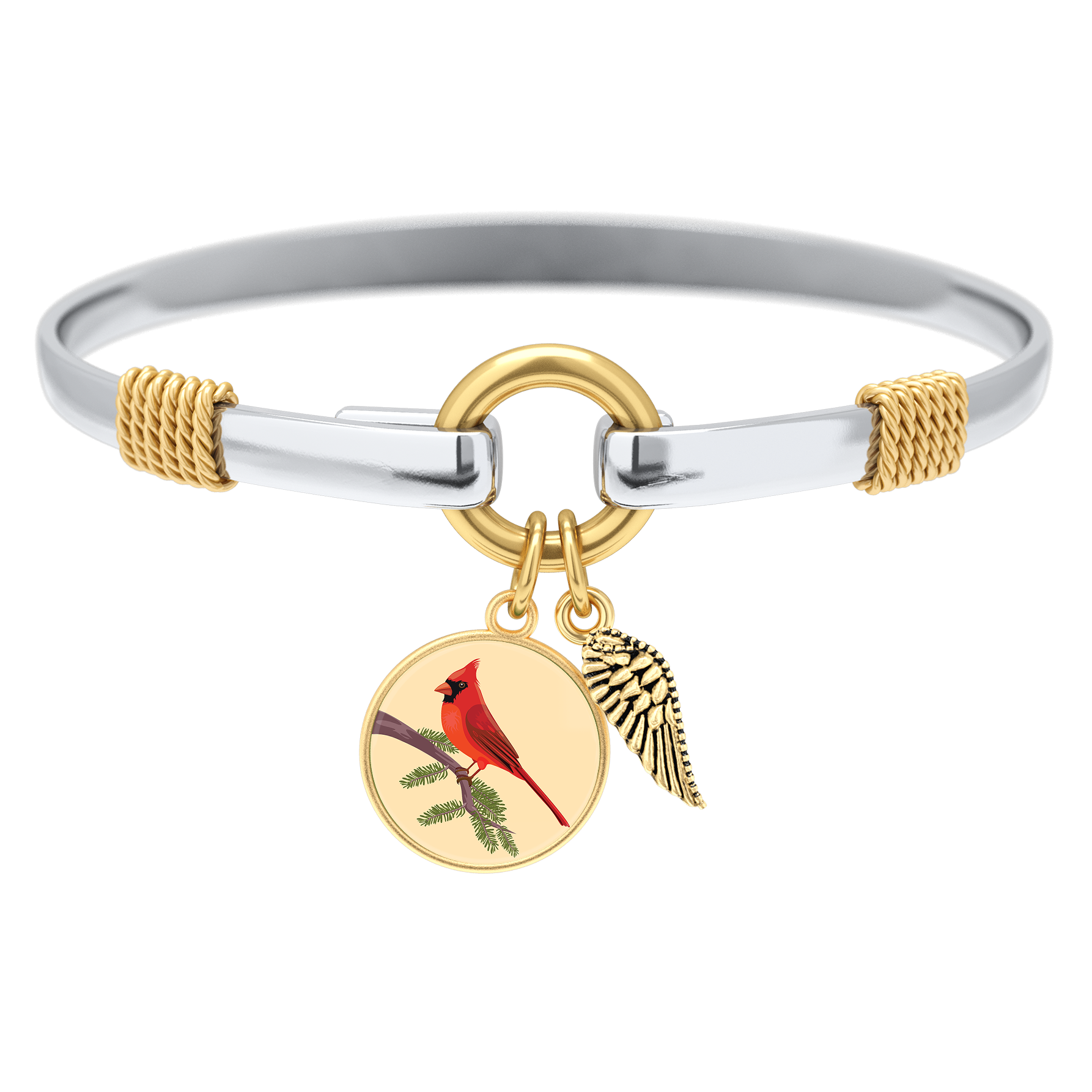 Cardinal - Two-Tone Custom Charm Bracelet