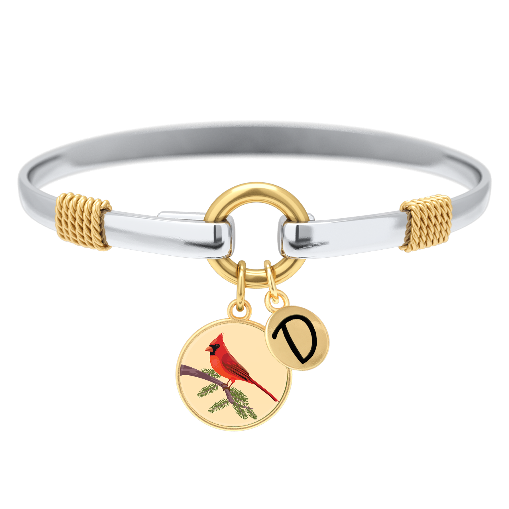 Cardinal - Two-Tone Custom Charm Bracelet