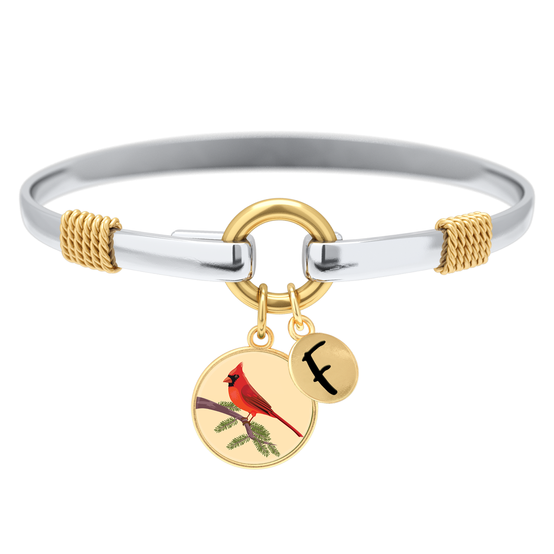 Cardinal - Two-Tone Custom Charm Bracelet