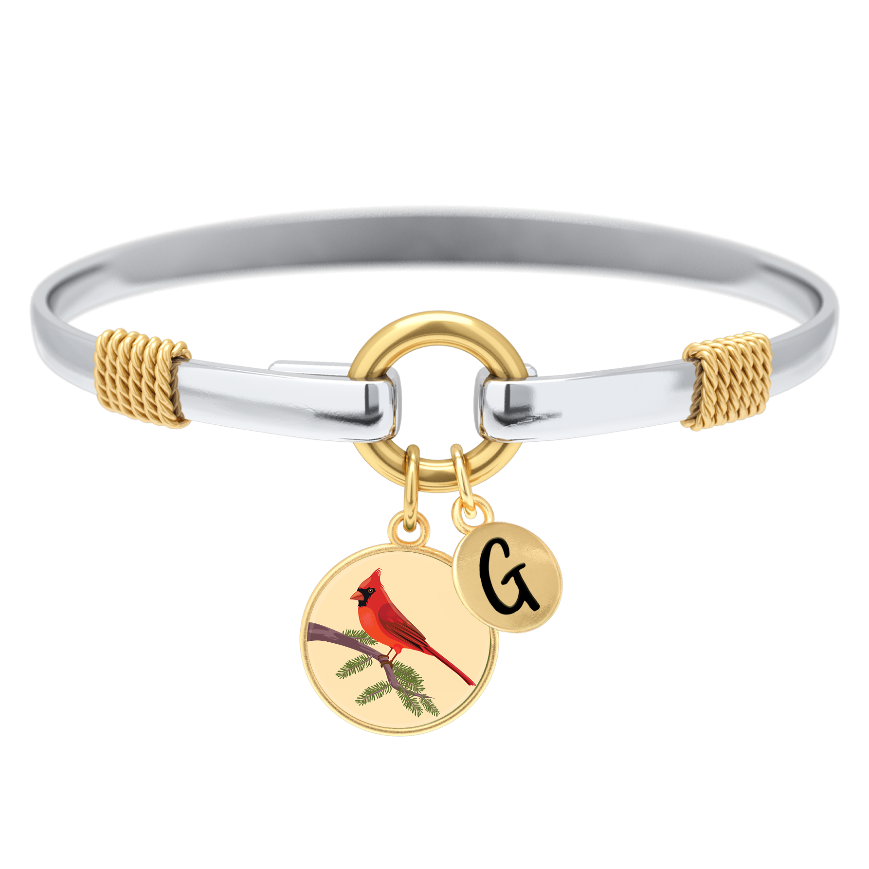 Cardinal - Two-Tone Custom Charm Bracelet