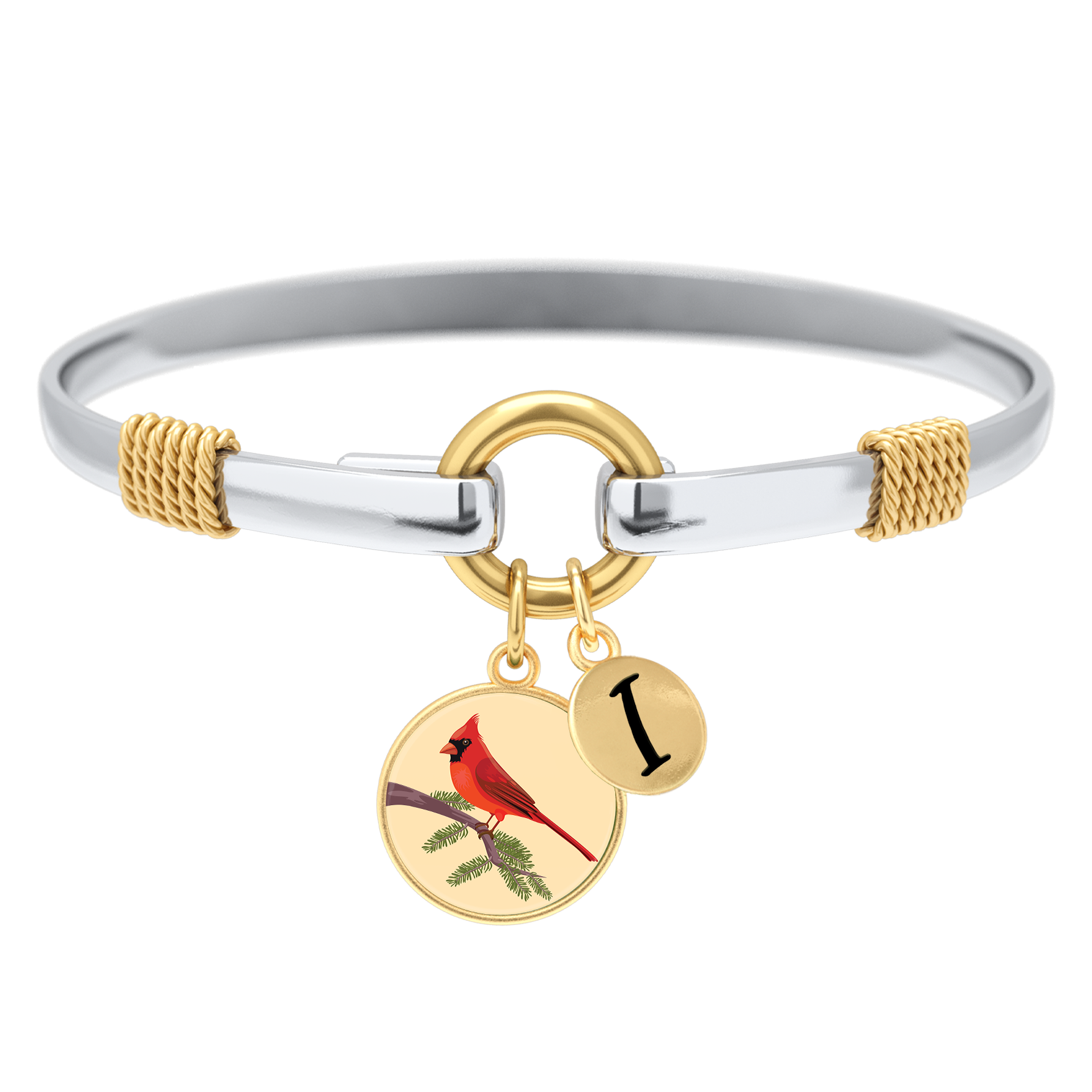Cardinal - Two-Tone Custom Charm Bracelet